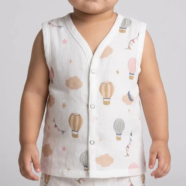 White_Muslin_Jhabla_For_Kids