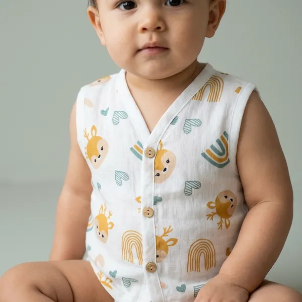White_Muslin_Jhabla_For_Kids