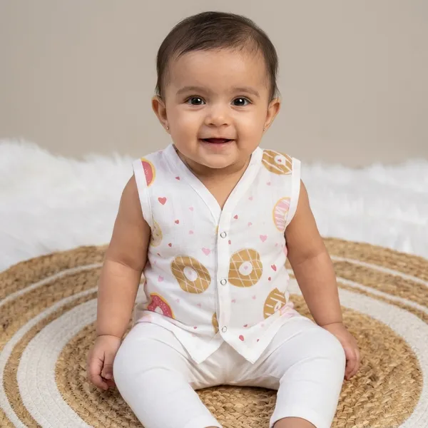 White_Muslin_Jhabla_For_Kids