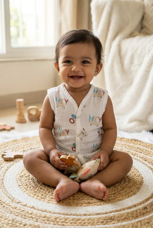 White_Muslin_Jhabla_For_Kids