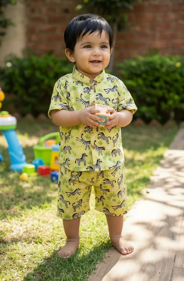 Yellow_Cotton_Co-Ord_Set_For_Kids