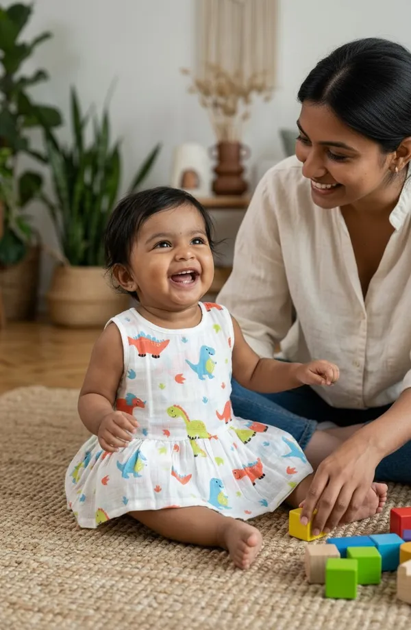 White_Muslin_Frock_For_Kids