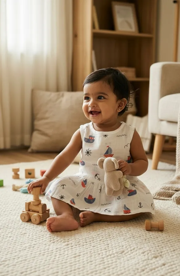 White_Muslin_Frock_For_Kids