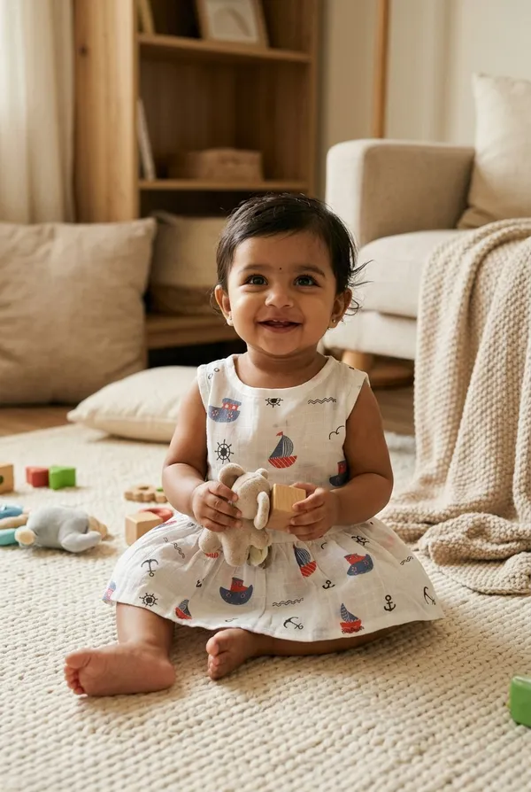 White_Muslin_Frock_For_Kids
