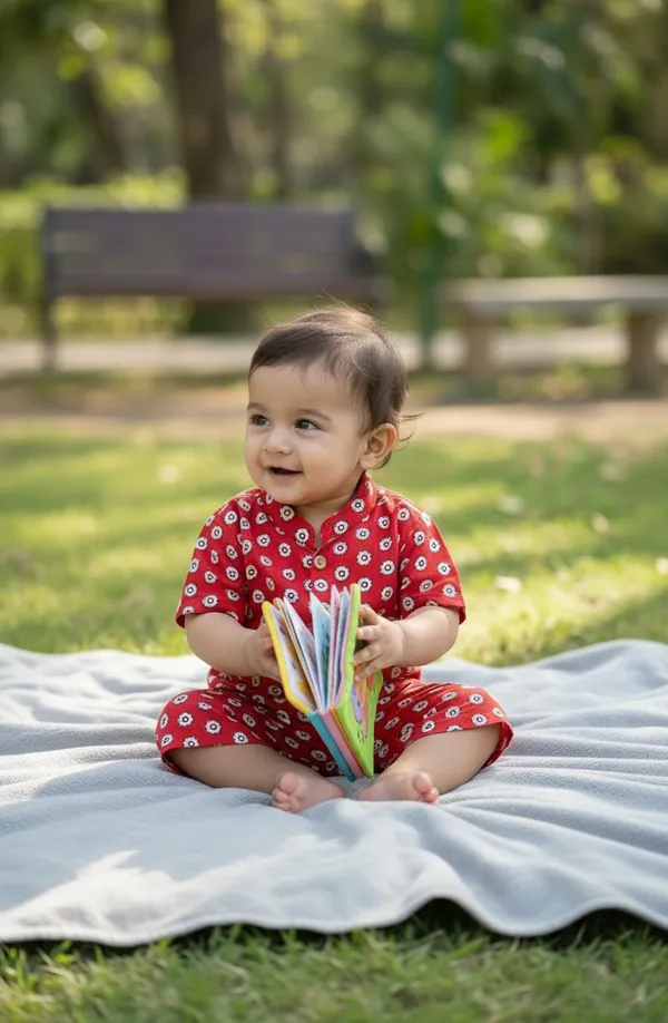 Red_Cotton_Co-Ord_Set_For_Kids