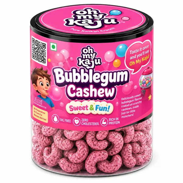 Kaju_Bubblegum_Flavour_Cashews_|_Sweet_&_Crunchy_Kids_Snack-125_gms_Pack_of_2