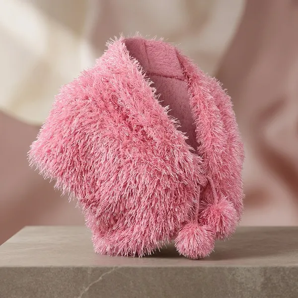 Women_S_Faux_Fur_Scarf_Pink