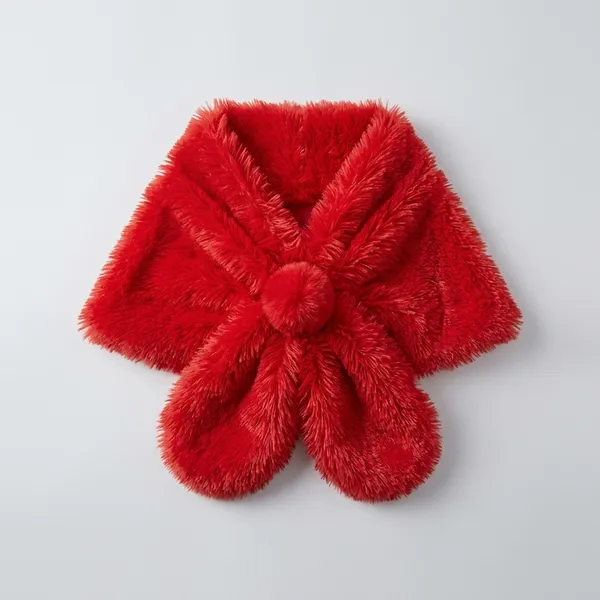 Women_S_Faux_Fur_Scarf_red