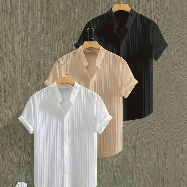 Men_S_Solid_Retro_Short_Sleeves_Button_Up_Shirt_Pack_Of_3_Xl