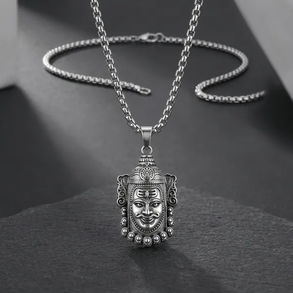 Silver_Mahakal_Pendant_With_Chain_Default_Title