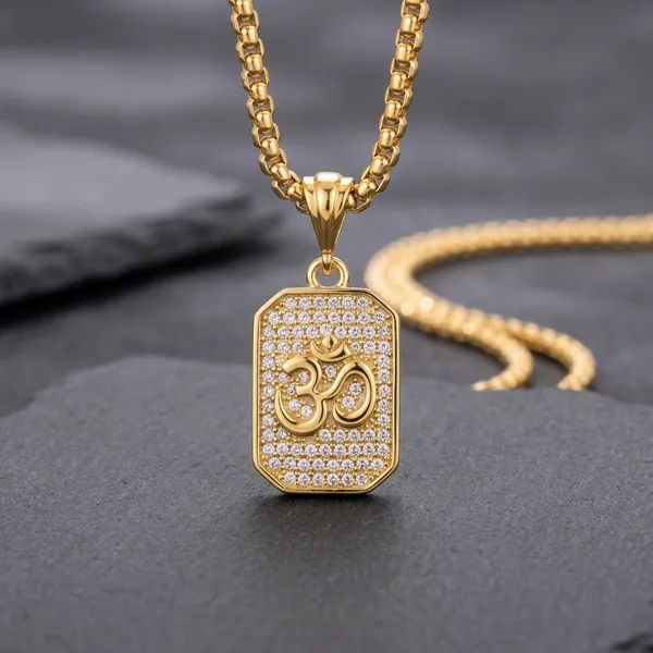 Gold_Plated_Om_Diamond_Pendant_And_Chain_Default_Title