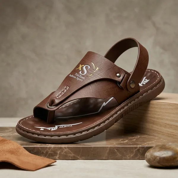 Men_S_Casual_Synthetic_Leather_Sandal_Brown_8