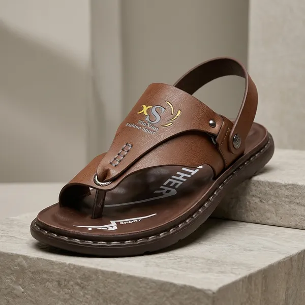 Men_S_Casual_Synthetic_Leather_Sandal_Brown_8