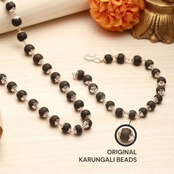 Silver_Plated_Karungali_Mala_Karungali_Bracelet_Combo_Default_Title