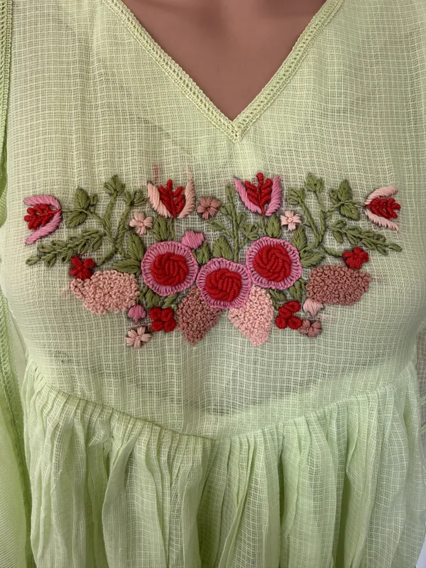 Light_Pista_Green_Kota_Doriya_Suit_Set_With_Floral_Embriodry_Work