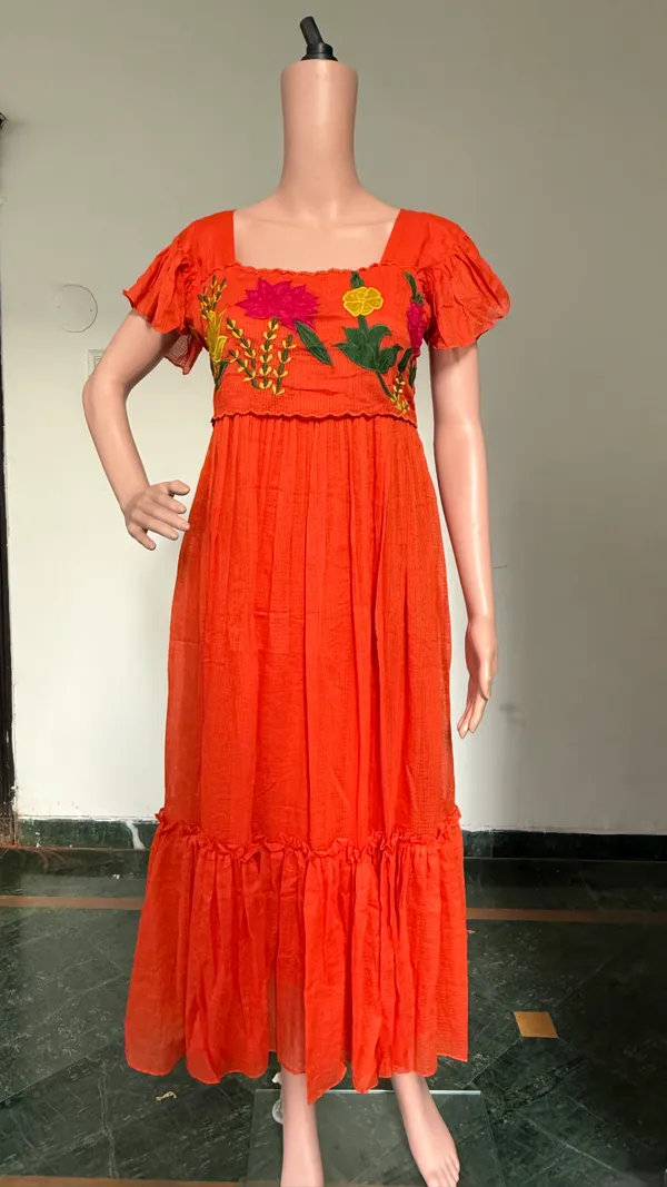 Clay_Orange_Kota_Doriya_dress