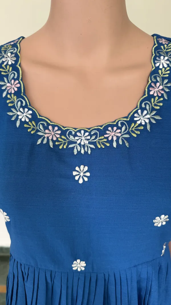 Royal_Blue_Embroidered_Dress_With_Floral_Detailing