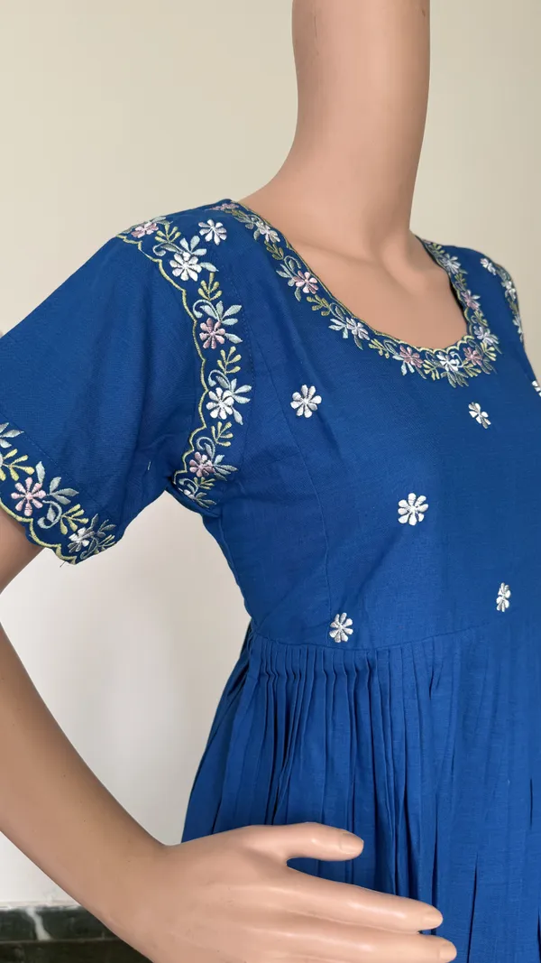 Royal_Blue_Embroidered_Dress_With_Floral_Detailing