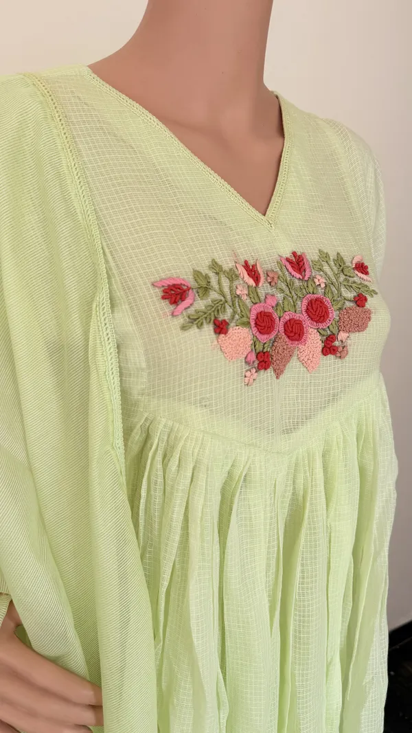 Light_Pista_Green_Kota_Doriya_Suit_Set_With_Floral_Embriodry_Work