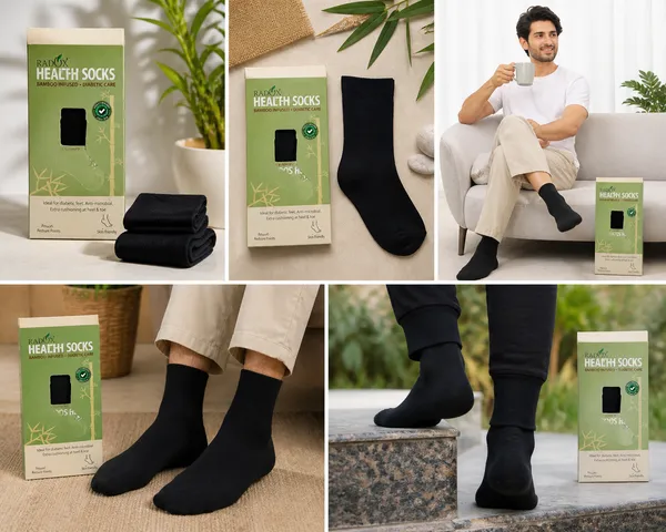 Black_Cotton_Blend_Socks_For_Unisex_Pack_Of_2