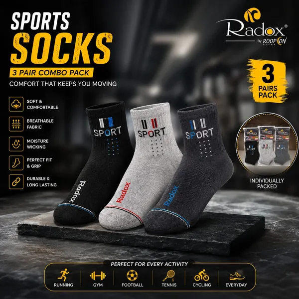 Multicolor_Cotton_Blend_Socks_For_Unisex_Pack_Of_3