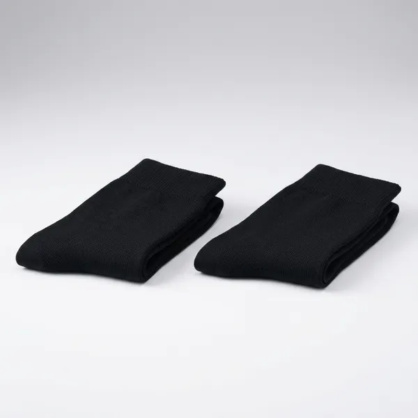 Black_Cotton_Blend_Socks_For_Unisex_Pack_Of_2