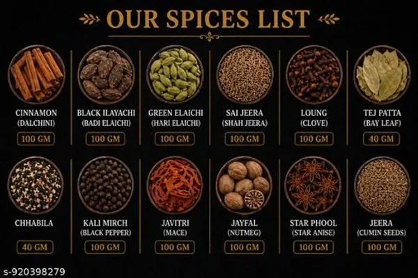 Whole_Spices_Combo_12_Varieties_100G_Each_With_Jars