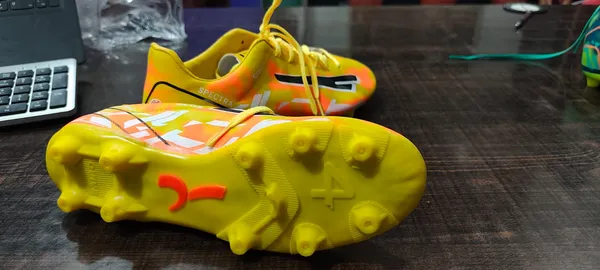 Bright_Yellow_Synthetic_And_Pu_Premium_Football_Boots_For_Men