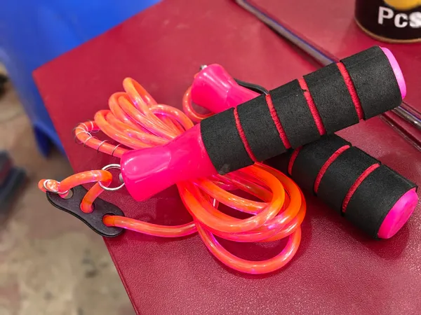 Pink_&_Orange_Pvc_&_Foam_Premium_Skipping_Rope