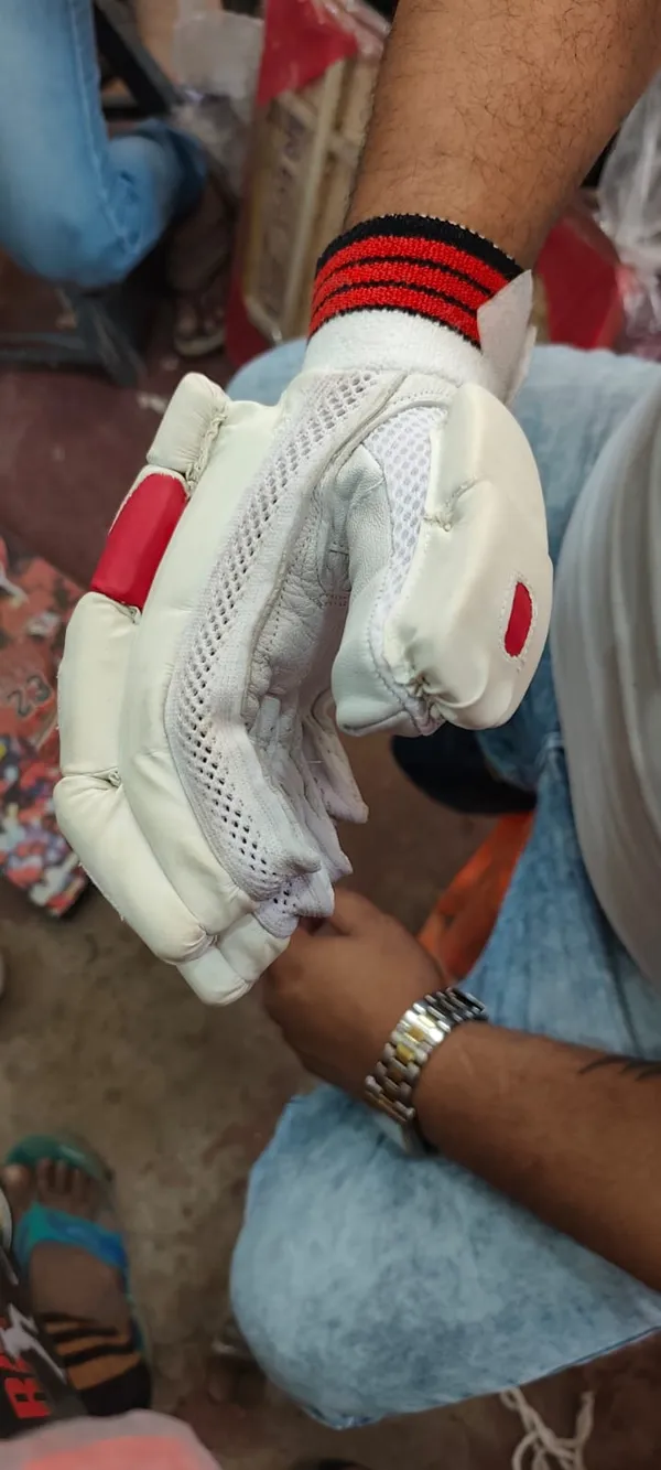 Multicolor_Leather_And_Mesh_Premium_Cricket_Gloves