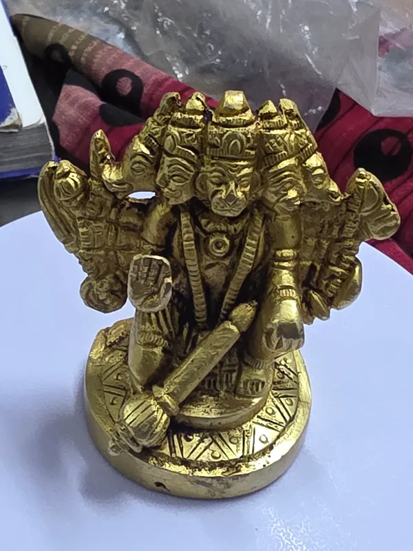 Brass_Traditional_Panch_Mukhi_Hanuman_Idol