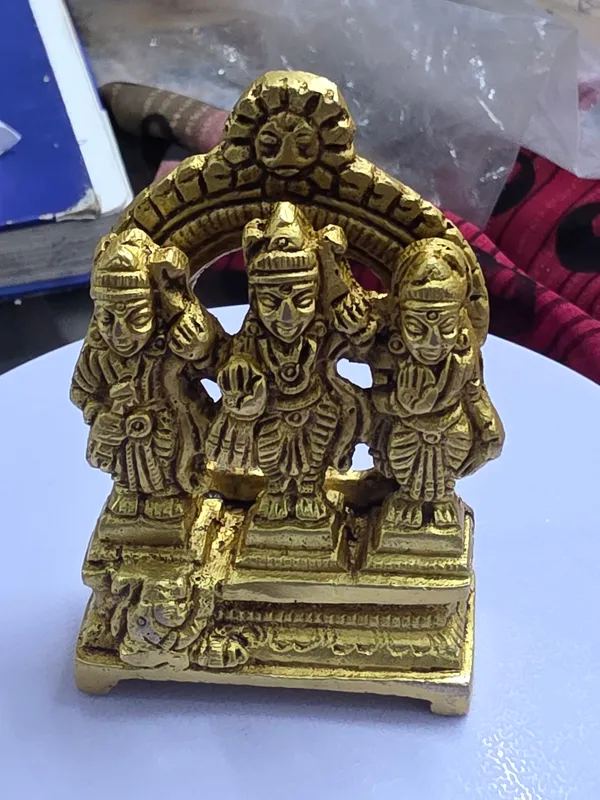 Brass_Traditional_Vishnu_Lakshmi_Saraswati_Idol