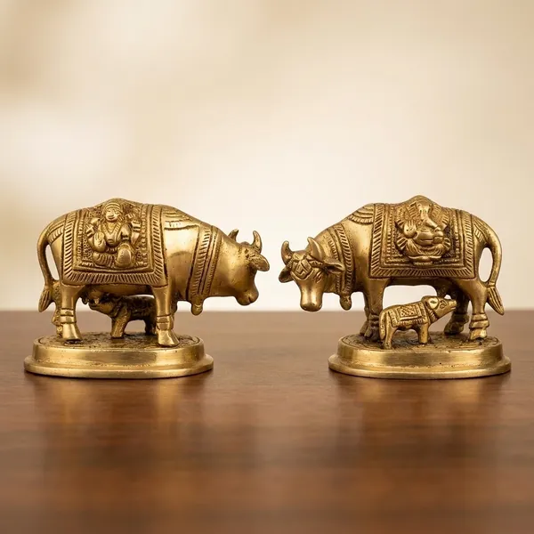 Brass_Traditional_Cow_And_Calf_