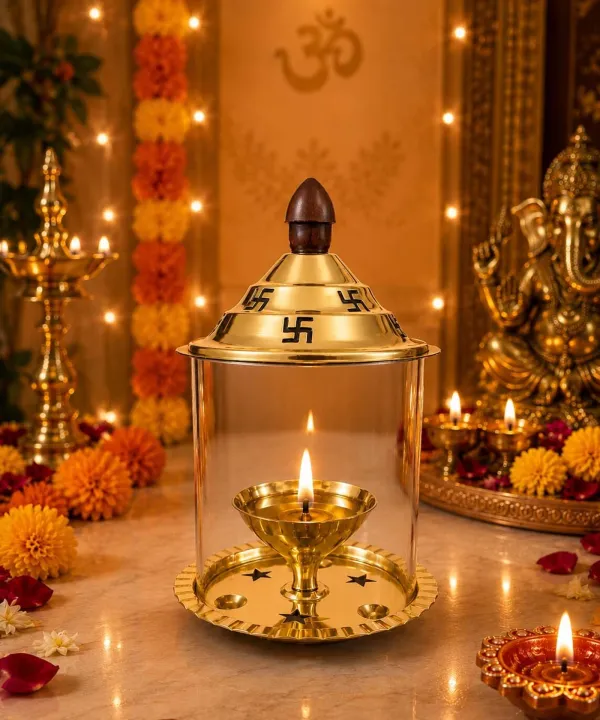 Traditional_Brass_and_Glass_Akhand_Diya_(Height:_5.5_inch)