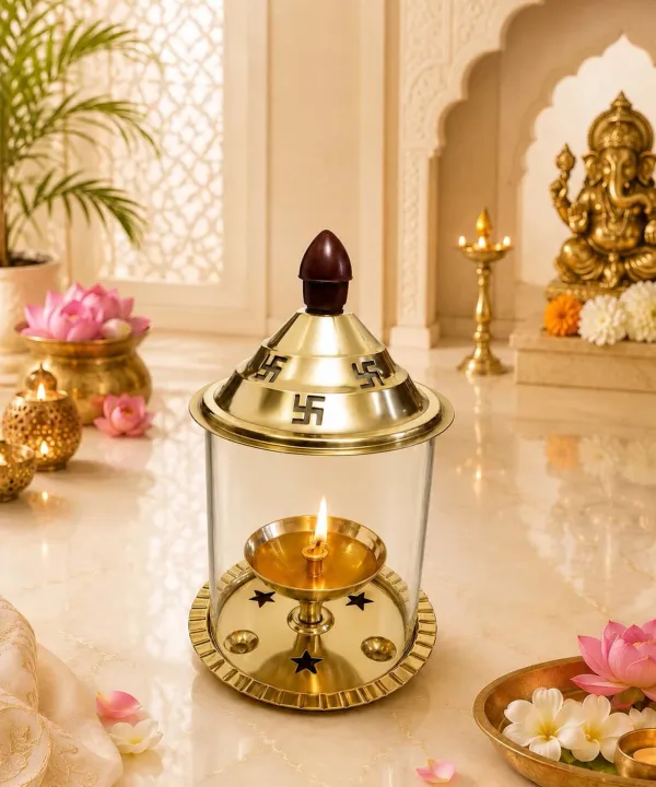 Traditional_Brass_and_Glass_Akhand_Diya_(Height:_5.5_inch)
