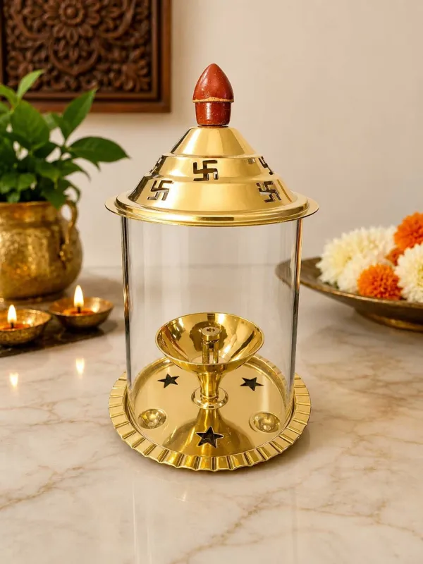 Traditional_Brass_and_Glass_Akhand_Diya_(Height:_5.5_inch)