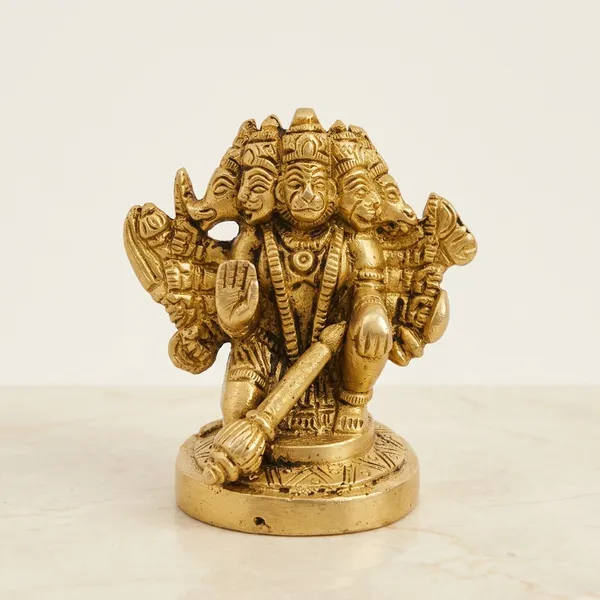 Brass_Traditional_Panch_Mukhi_Hanuman_Idol