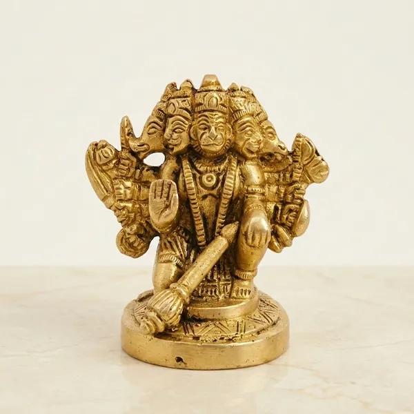Brass_Traditional_Panch_Mukhi_Hanuman_Idol