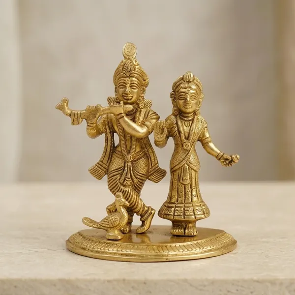 Brass_Traditional_Radha_Krishna_With_Peacock_Idol