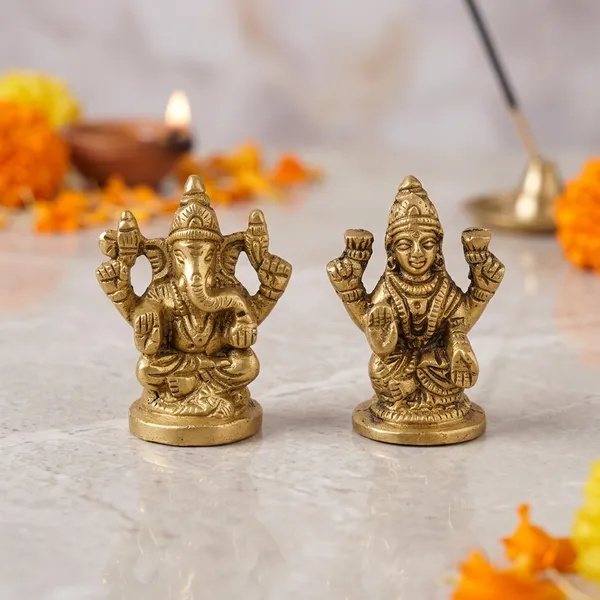 Brass_Traditional_Lakshmi_Ganesha_Idol_Set_Pack_Of_2