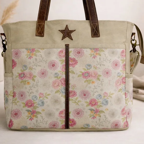 Floral_Messenger_Office_Bag