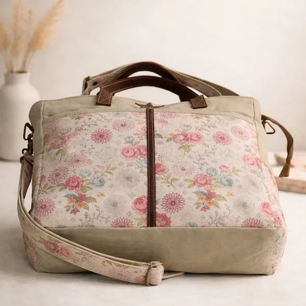 Floral_Messenger_Office_Bag