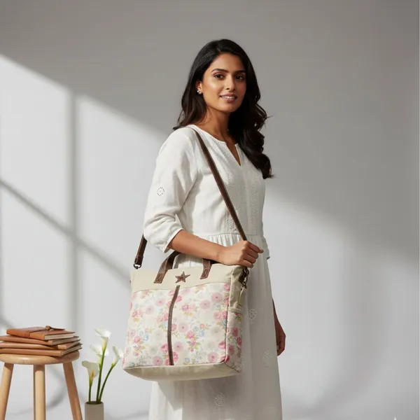 Floral_Messenger_Office_Bag