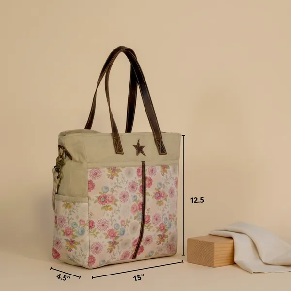 Floral_Messenger_Office_Bag