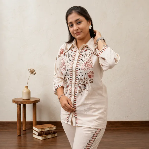 The_Kashida_Garden_Collection:_Floral_Embroidered_Cotton_Co-ord_Set