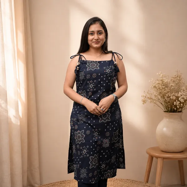 Women's_Bandhani_Print_Dori_Cotton_Co-ord_Set_–_Navy_Blue
