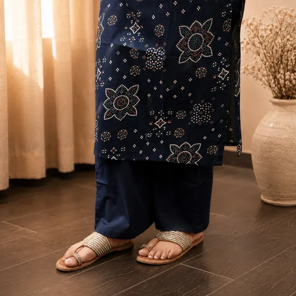 Women's_Bandhani_Print_Dori_Cotton_Co-ord_Set_–_Navy_Blue