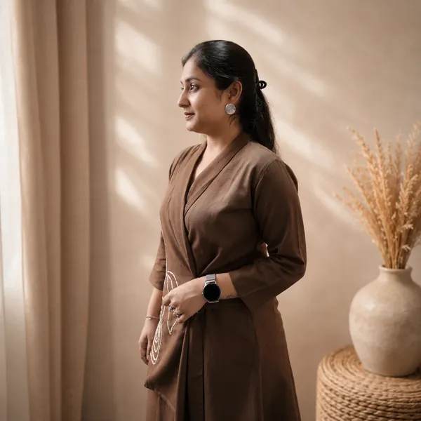 Women’s_Cocoa_Brown_Shawl_Collar_2-Piece_Co-ord_Set_with_Embroidery