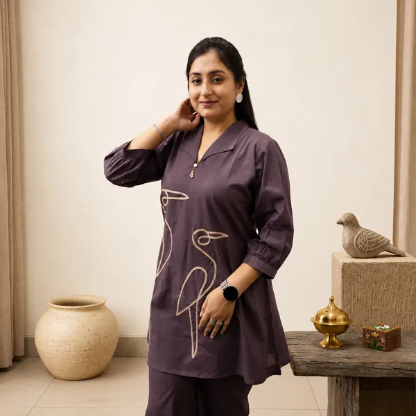 Women’s_Midnight_Plum_2-Piece_Cotton_Co-ord_Set