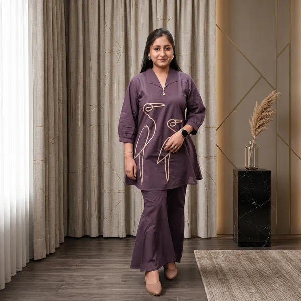 Women’s_Midnight_Plum_2-Piece_Cotton_Co-ord_Set